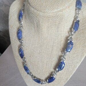 Lapis Lazuli On Stainless Steel